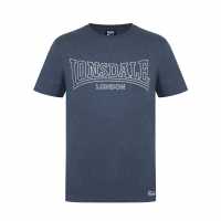 Lonsdale Мъжка Риза Tee Shirt Mens Угъл Мъжко облекло за едри хора