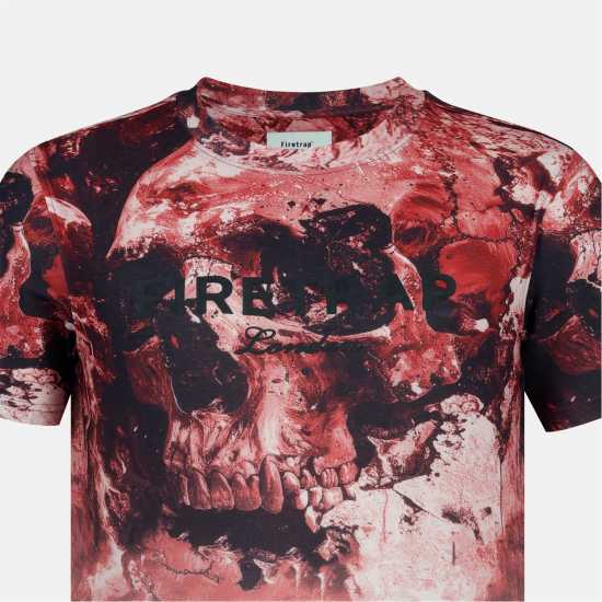 Firetrap Мъжка Тениска Sub T Shirt Mens Burgundy 