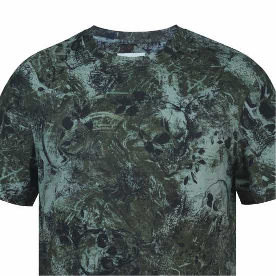 Firetrap Мъжка Тениска Sub T Shirt Mens Глитч Скъл 