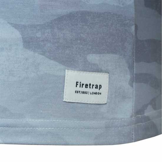 Firetrap Мъжка Тениска Sub T Shirt Mens Нави Каму 