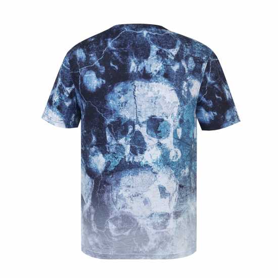 Firetrap Мъжка Тениска Sub T Shirt Mens Нави Череп Firetrap Мъжка Тениска Sub T Shirt Mens Нави Череп