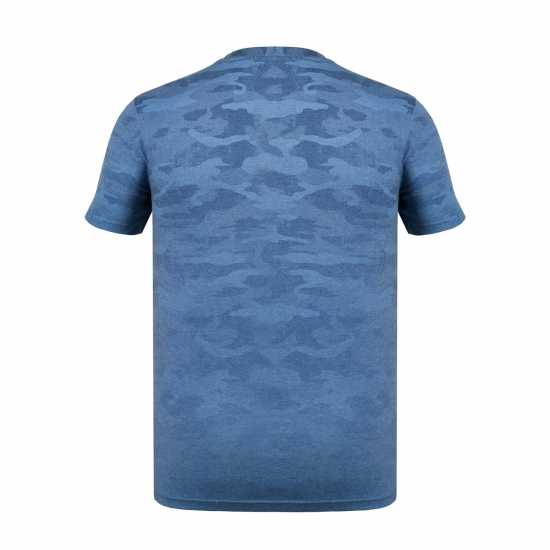 Firetrap Мъжка Тениска Sub T Shirt Mens Blue Camo Мъжко облекло за едри хора