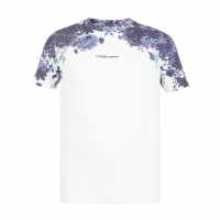 Firetrap Мъжка Тениска Sub T Shirt Mens White Floral Мъжко облекло за едри хора