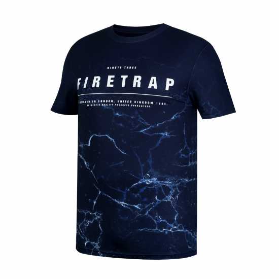 Firetrap Мъжка Тениска Sub T Shirt Mens Storm Мъжко облекло за едри хора
