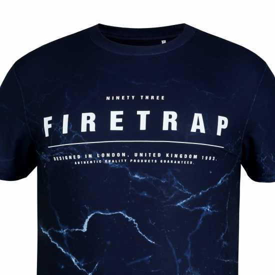 Firetrap Мъжка Тениска Sub T Shirt Mens Storm Мъжко облекло за едри хора