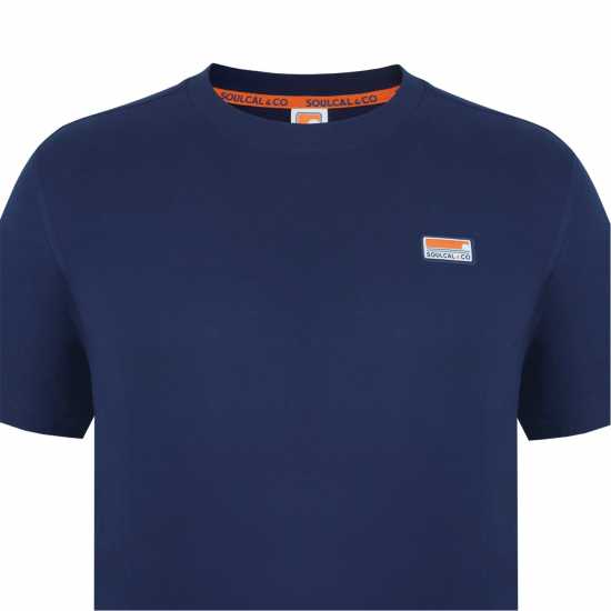 Soulcal Signature Regular Fit T-Shirt Морска синьо Soulcal Signature Regular Fit T-Shirt Морска синьо