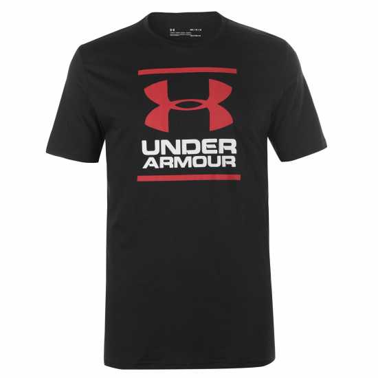 Under Armour Мъжка Тениска Ua Gl Foundation T Shirt Mens Black/Red Мъжко облекло за едри хора