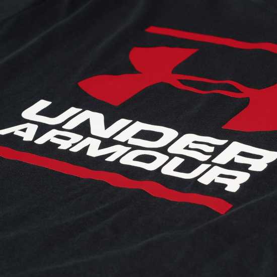 Under Armour Мъжка Тениска Ua Gl Foundation T Shirt Mens Black/Red - Мъжко облекло за едри хора