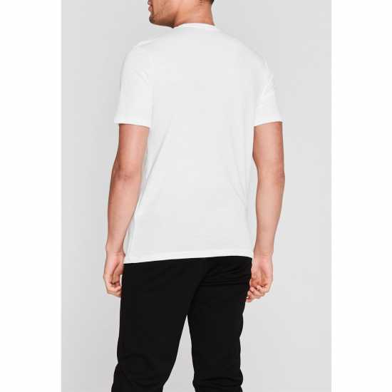 Under Armour Мъжка Тениска Ua Gl Foundation T Shirt Mens White/Black Мъжко облекло за едри хора