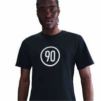 Nike Мъжка Риза T90 T-Shirt Mens Black/White Футболни отбори и стоки