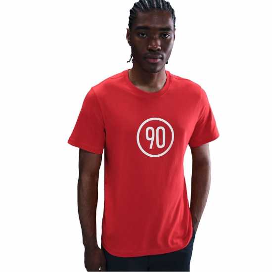 Футболни отбори и стоки Nike Мъжка Риза T90 T-Shirt Mens Red/White Nike Мъжка Риза T90 T-Shirt Mens Red/White Футболни отбори и стоки
