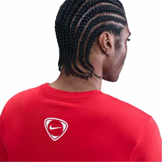 Футболни отбори и стоки Nike Мъжка Риза T90 T-Shirt Mens Red/White Nike Мъжка Риза T90 T-Shirt Mens Red/White Футболни отбори и стоки