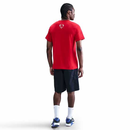 Футболни отбори и стоки Nike Мъжка Риза T90 T-Shirt Mens Red/White Nike Мъжка Риза T90 T-Shirt Mens Red/White Футболни отбори и стоки