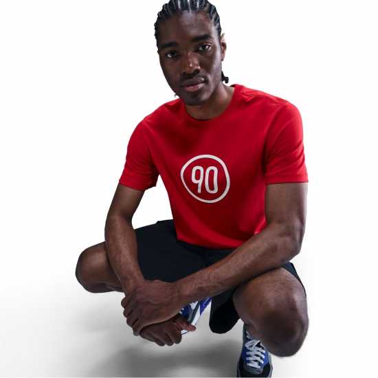 Футболни отбори и стоки Nike Мъжка Риза T90 T-Shirt Mens Red/White Nike Мъжка Риза T90 T-Shirt Mens Red/White Футболни отбори и стоки