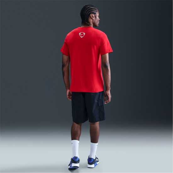 Футболни отбори и стоки Nike Мъжка Риза T90 T-Shirt Mens Red/White Nike Мъжка Риза T90 T-Shirt Mens Red/White Футболни отбори и стоки