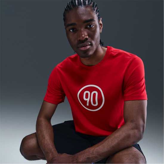 Футболни отбори и стоки Nike Мъжка Риза T90 T-Shirt Mens Red/White Nike Мъжка Риза T90 T-Shirt Mens Red/White Футболни отбори и стоки