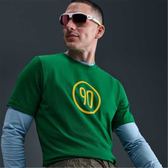 Футболни отбори и стоки Nike Мъжка Риза T90 T-Shirt Mens Green/White Nike Мъжка Риза T90 T-Shirt Mens Green/White Футболни отбори и стоки