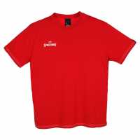 Spalding Li T-Shirt Sn99 Red Мъжко облекло за едри хора