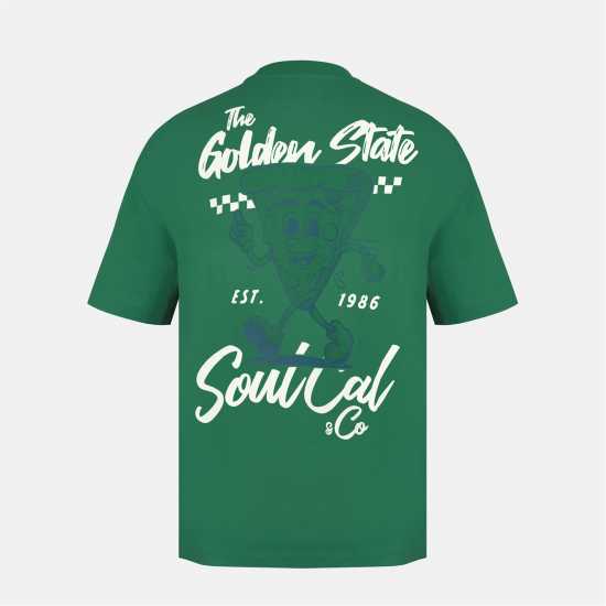 Soulcal Men's Soul Fast Food Oversized T-Shirt Soulcal Men's Soul Fast Food Oversized T-Shirt