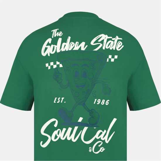 Soulcal Men's Soul Fast Food Oversized T-Shirt Soulcal Men's Soul Fast Food Oversized T-Shirt