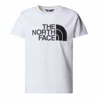 The North Face Teen Easy Short Sleeve T-Shirt Unisex Kids White Детски тениски и фланелки