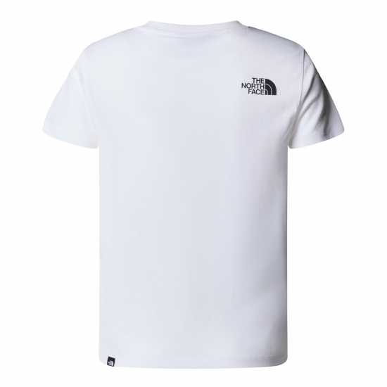 The North Face Teen Easy Short Sleeve T-Shirt Unisex Kids White Детски тениски и фланелки
