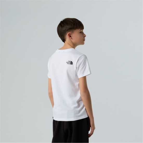 The North Face Teen Easy Short Sleeve T-Shirt Unisex Kids White Детски тениски и фланелки