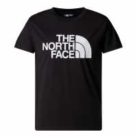 The North Face Teen Easy Short Sleeve T-Shirt Unisex Kids Black Детски тениски и фланелки