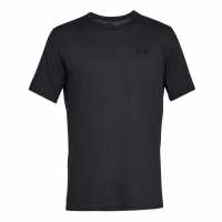 Under Armour Sportstyle Short Sleeve T-Shirt Men's Black Мъжко облекло за едри хора