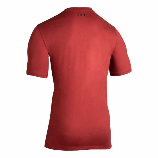 Under Armour Ua Sportstyle Left Chest Short Sleeve Shirt Red/Black Мъжко облекло за едри хора