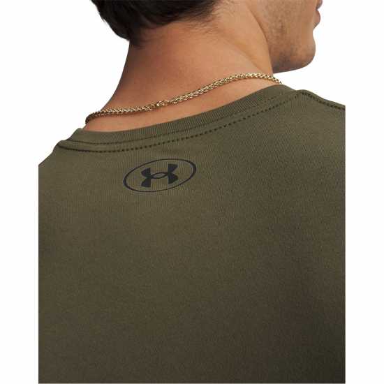 Under Armour Мъжка Риза Logo T-Shirt Mens Морско ОД Зелено 