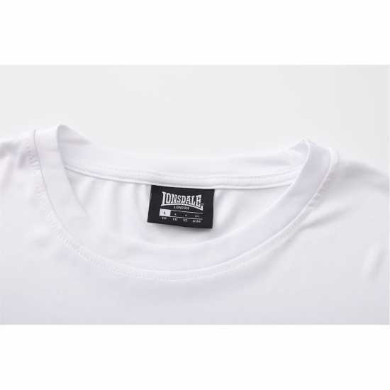 Lonsdale Tech T-Shirts Mens White Lonsdale Tech T-Shirts Mens White