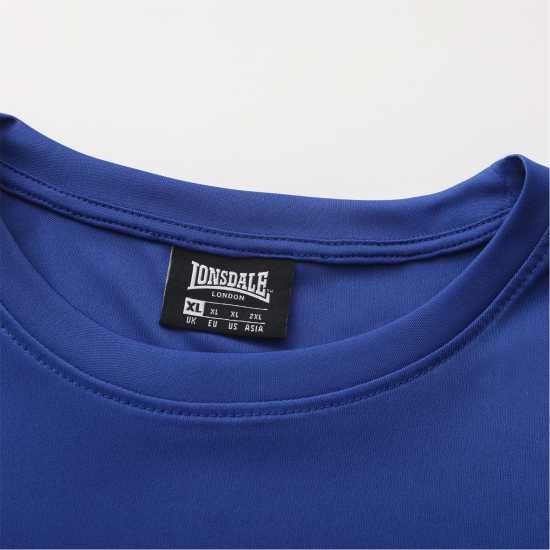 Lonsdale Tech T-Shirts Mens Royal 