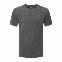 Lonsdale Tech T-Shirts Mens Black Melange 