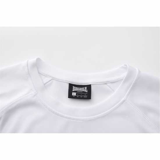 Lonsdale Round Neckline T-Shirts Mens White 