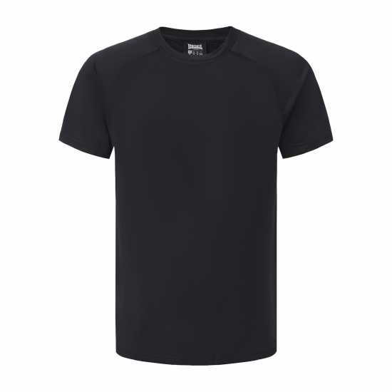 Lonsdale Round Neckline T-Shirts Mens Black 