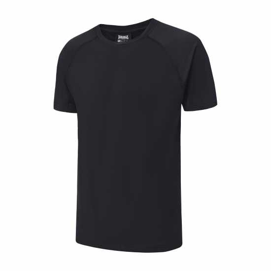 Lonsdale Round Neckline T-Shirts Mens Black 