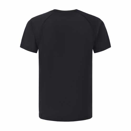 Lonsdale Round Neckline T-Shirts Mens Black 