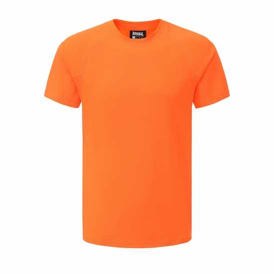 Lonsdale Round Neckline T-Shirts Mens Orange 