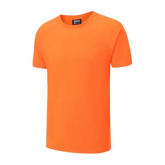 Lonsdale Round Neckline T-Shirts Mens Orange 