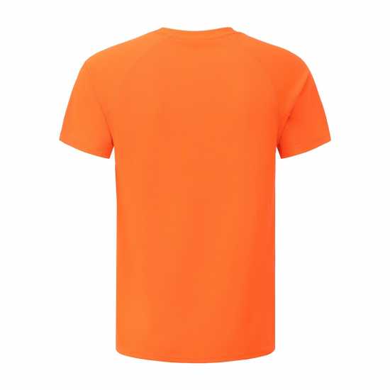 Lonsdale Round Neckline T-Shirts Mens Orange 