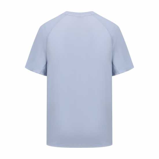 Lonsdale Round Neckline T-Shirts Mens Light Blue 