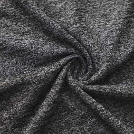 Lonsdale Round Neckline T-Shirts Mens Black Melange 