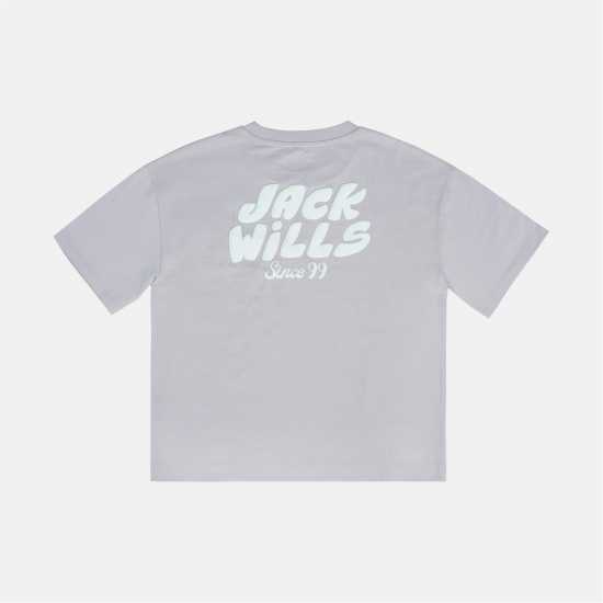 Jack Wills Kids' Cotton Short Sleeve Crew Neck T-Shirt Lilac Jack Wills Kids' Cotton Short Sleeve Crew Neck T-Shirt Lilac