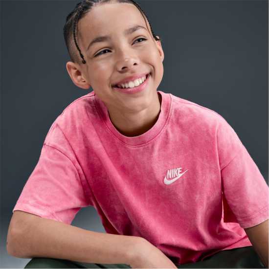 Детски тениски и фланелки Nike Nsw Wash Tee Jn53 Pinksicle Nike Nsw Wash Tee Jn53 Pinksicle Детски тениски и фланелки