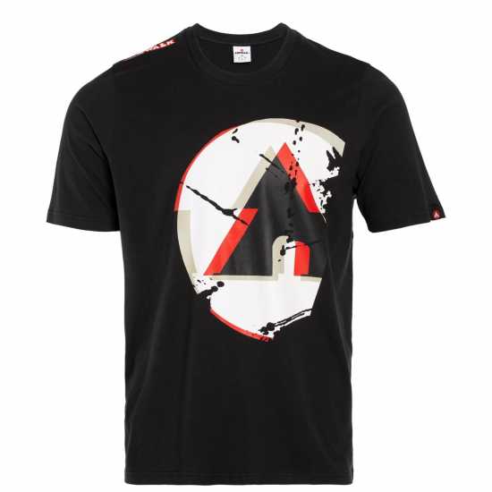 Airwalk Мъжка Тениска Graphic T Shirt Mens Black - Мъжко облекло за едри хора