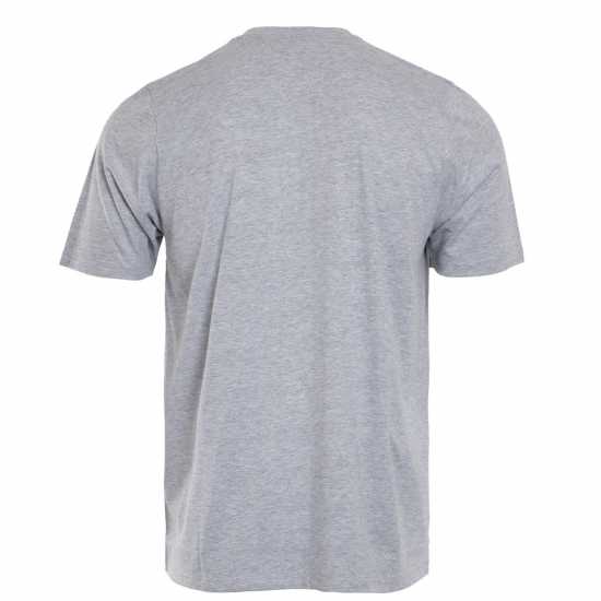 Airwalk Мъжка Тениска Graphic T Shirt Mens Grey Marl Мъжко облекло за едри хора