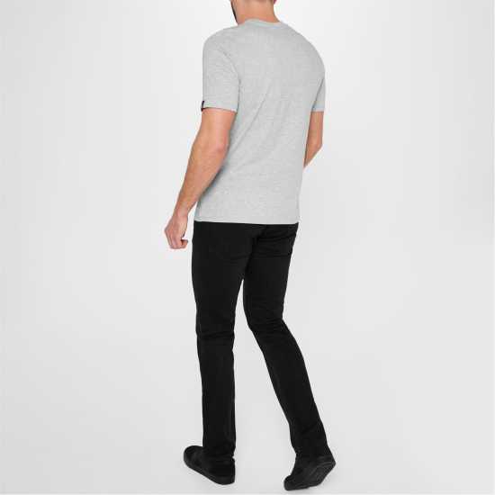 Airwalk Мъжка Тениска Graphic T Shirt Mens Grey Marl Мъжко облекло за едри хора