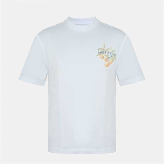 Firetrap Men's Santorini Oversized T-Shirt Бяло 