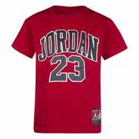 Air Jordan Flight Tee Jn53 Тренировъчен червен Детски тениски и фланелки